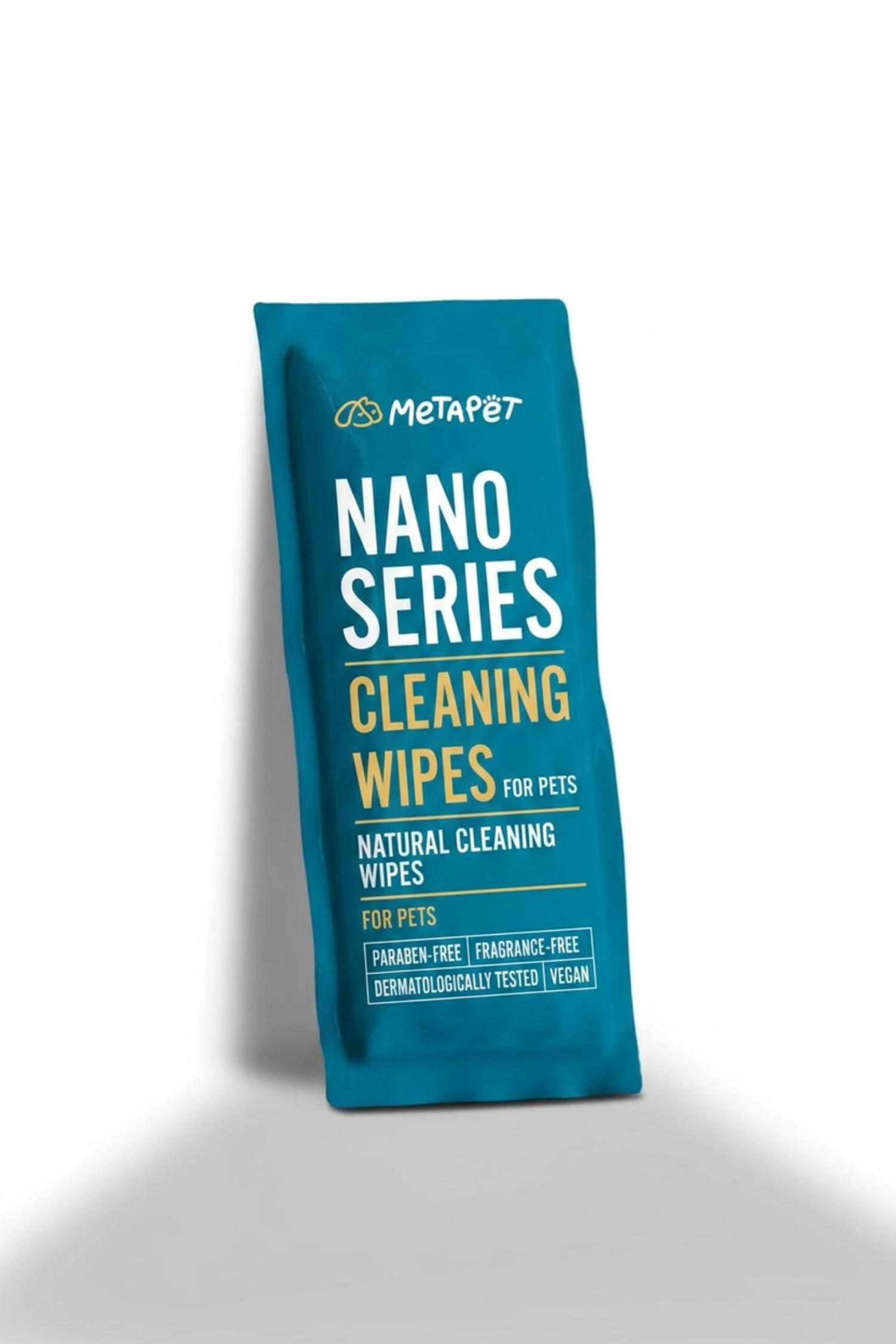 Toallitas Húmedas de Higiene y Cuidado con Nanoplata MetaPet para Gatos y Perros (10 Toallitas)