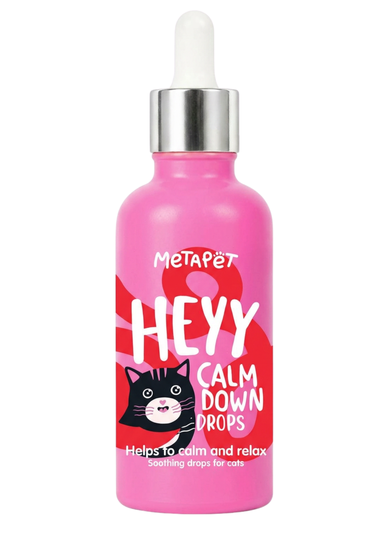 MetaPet Heyy Calm Down — Natural Calming Drops for Cats (1.7 fl oz / 50 ml)