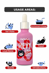 MetaPet Heyy Calm Down — Natural Calming Drops for Cats (1.7 fl oz / 50 ml)