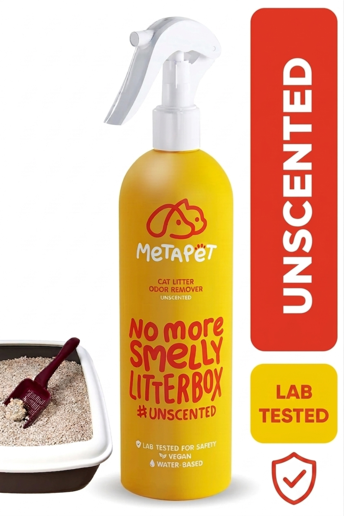 MetaPet No More Smelly Litterbox — Litter & Toilet Deodorizer Spray (13.5 fl oz / 400 ml)