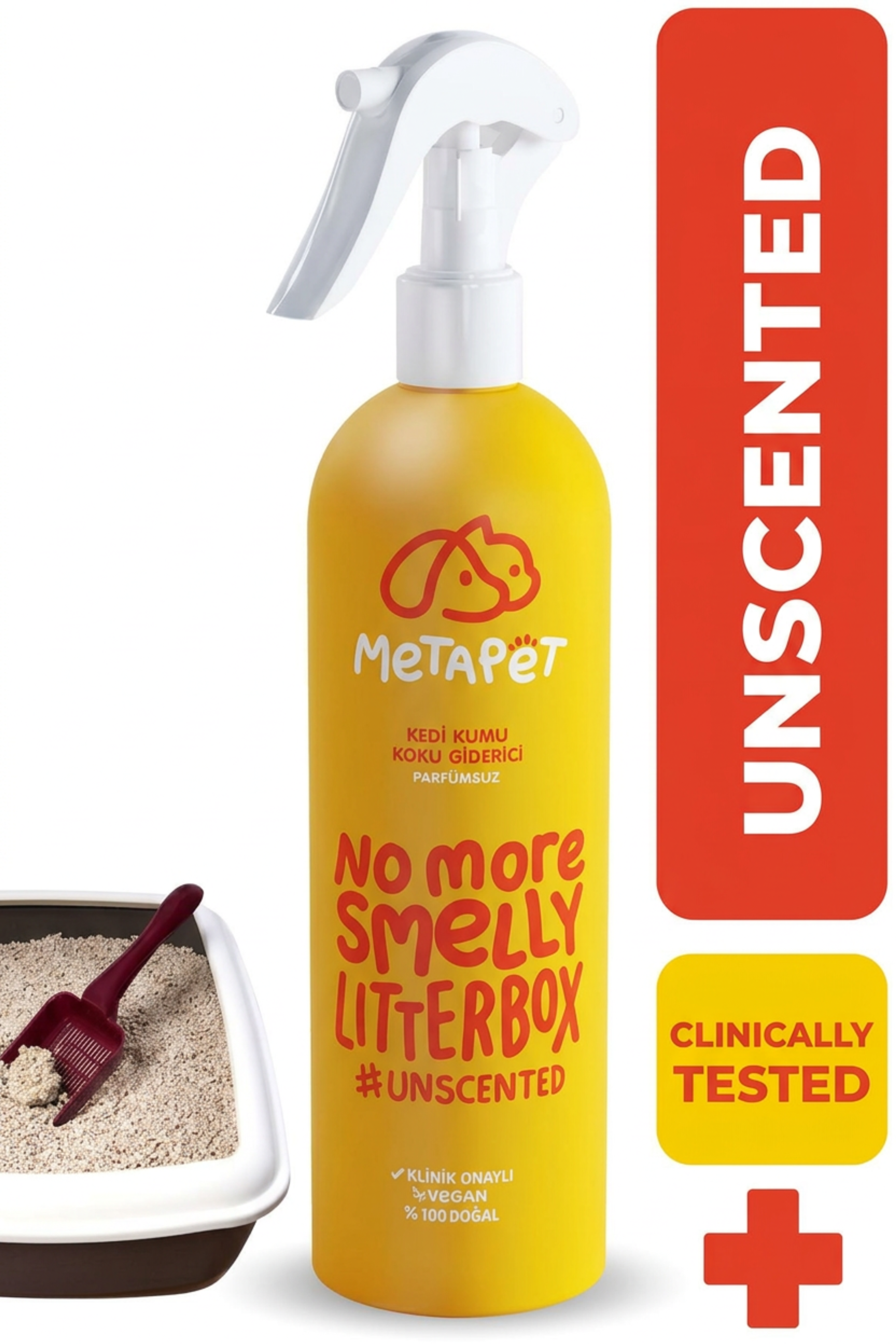 MetaPet No More Smelly Litterbox — Litter & Toilet Deodorizer Spray (13.5 fl oz / 400 ml)