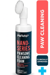 MetaPet Nano Silver Pawsome paw cleaning foam with brush for cats and dogs, 200 ml