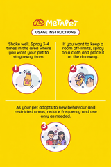 MetaPet How to Say No — Pet Repellent Training Spray for Cats & Dogs (5 fl oz / 150 ml)