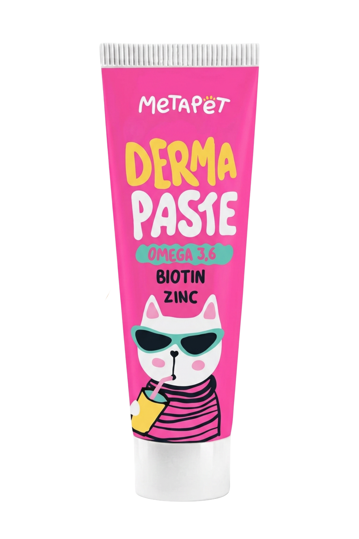 MetaPet Derma Paste Omega — Anti-Shedding Lickable Malt for Cats (1.7 fl oz / 50 ml)