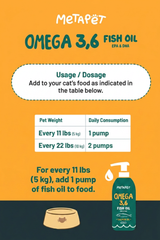 MetaPet Omega Salmon Oil for Cats (6.8 fl oz / 200 ml)