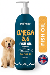 MetaPet Omega Salmon Oil for Dogs (6.8 fl oz / 200 ml)