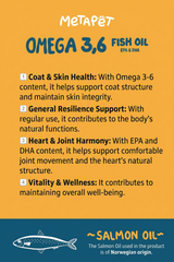 MetaPet Omega Salmon Oil for Cats (6.8 fl oz / 200 ml)