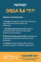 MetaPet Omega Salmon Oil for Cats (6.8 fl oz / 200 ml)