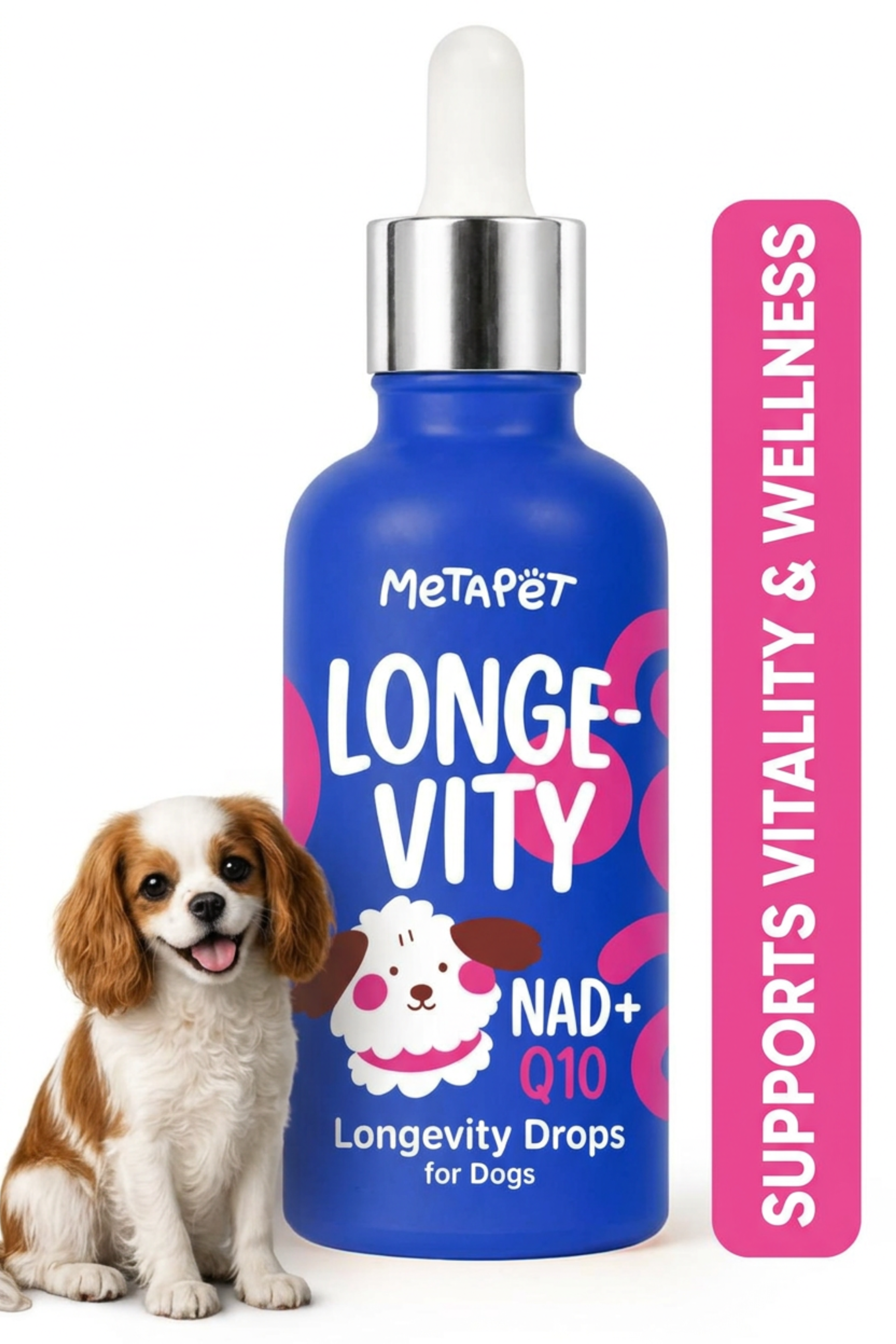 MetaPet Longevity Drops — Healthy Life Support for Dogs (1.7 fl oz / 50 ml)