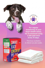 MetaPet Smart Easy Check-Up Pee Pad — Color-Changing Wellness Indicator (2 Pieces, 24×35 in / 60×90 cm)