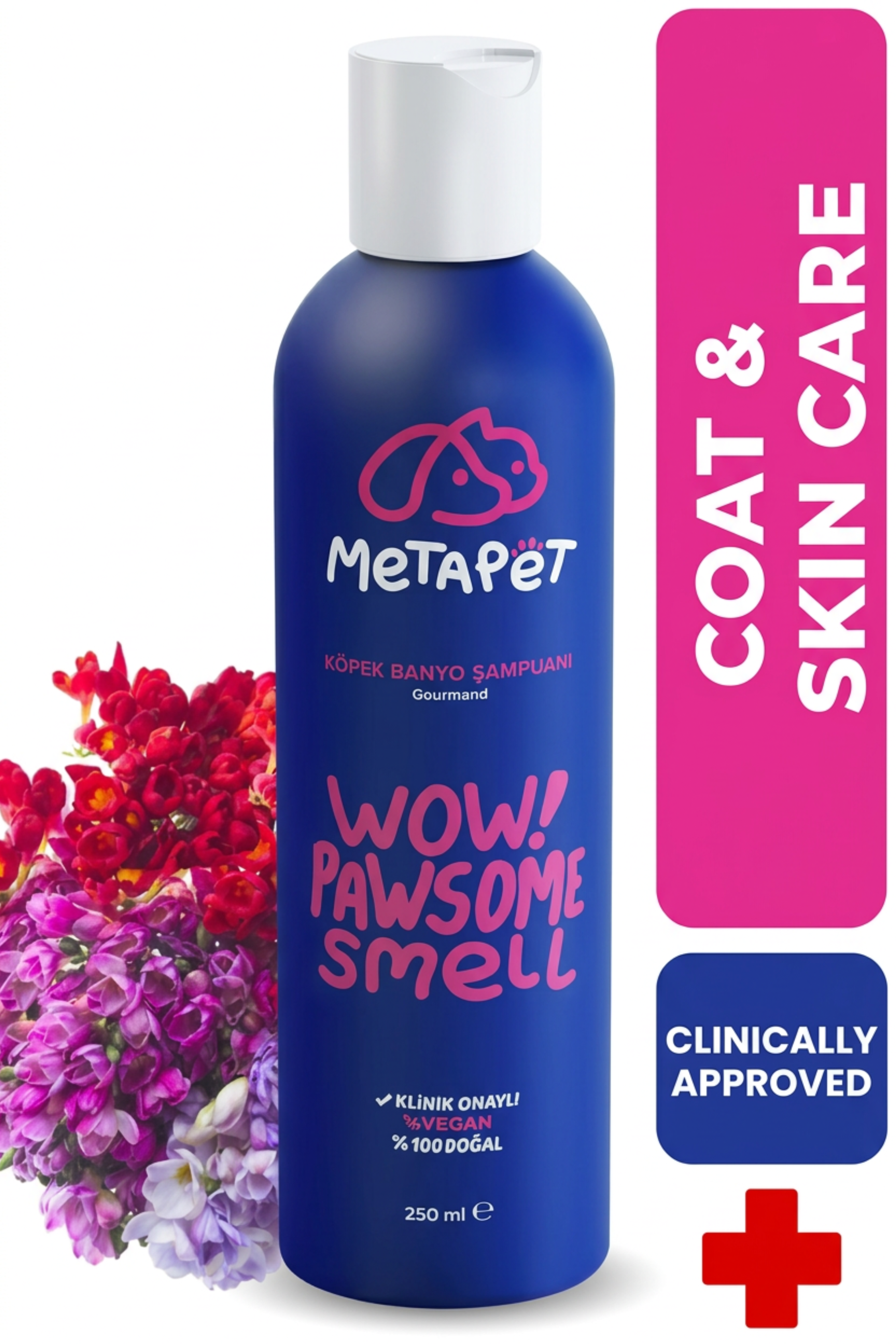 MetaPet pH-Balanced Bath Shampoo for Dogs (8.5 fl oz / 250 ml)
