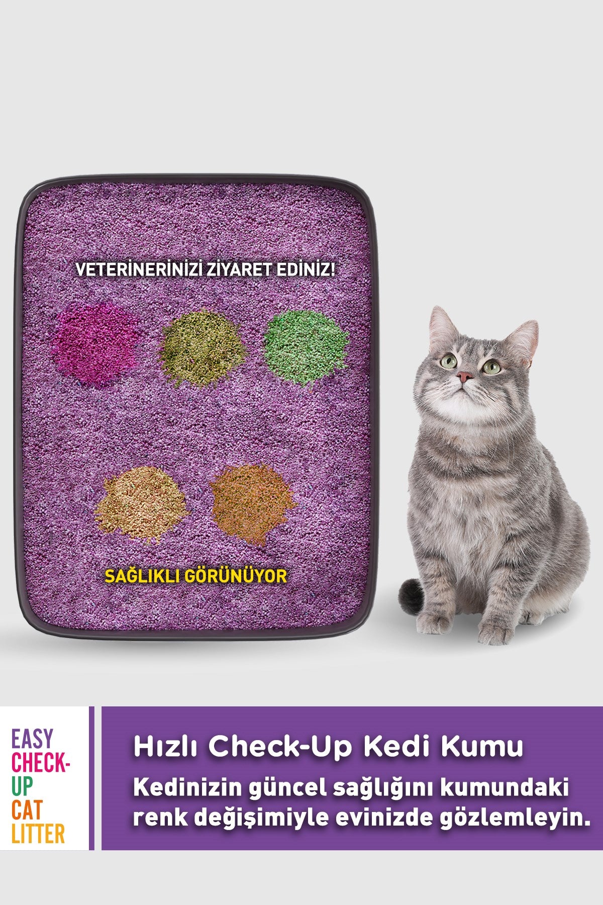 Smart cat litter color chart