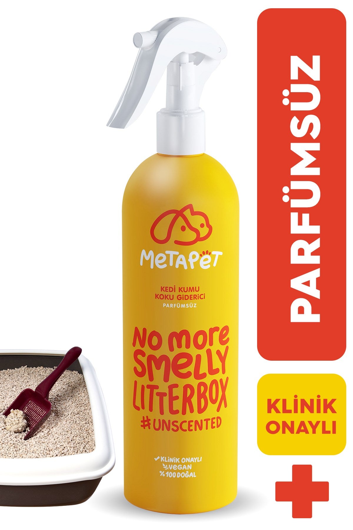 Unscented litter deodorizer spray