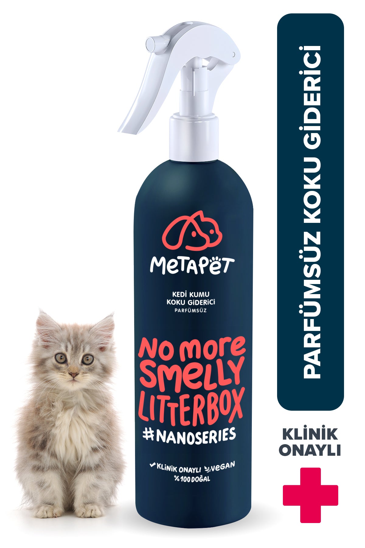 Nano Silver perfume-free litter deodorizer spray