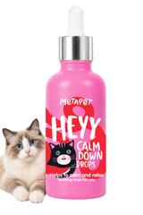 MetaPet Heyy Calm Down — Natural Calming Drops for Cats (1.7 fl oz / 50 ml)
