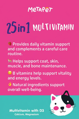 MetaPet 25-in-1 Multivitamin Drops with D3 for Cats (1.7 fl oz / 50 ml)