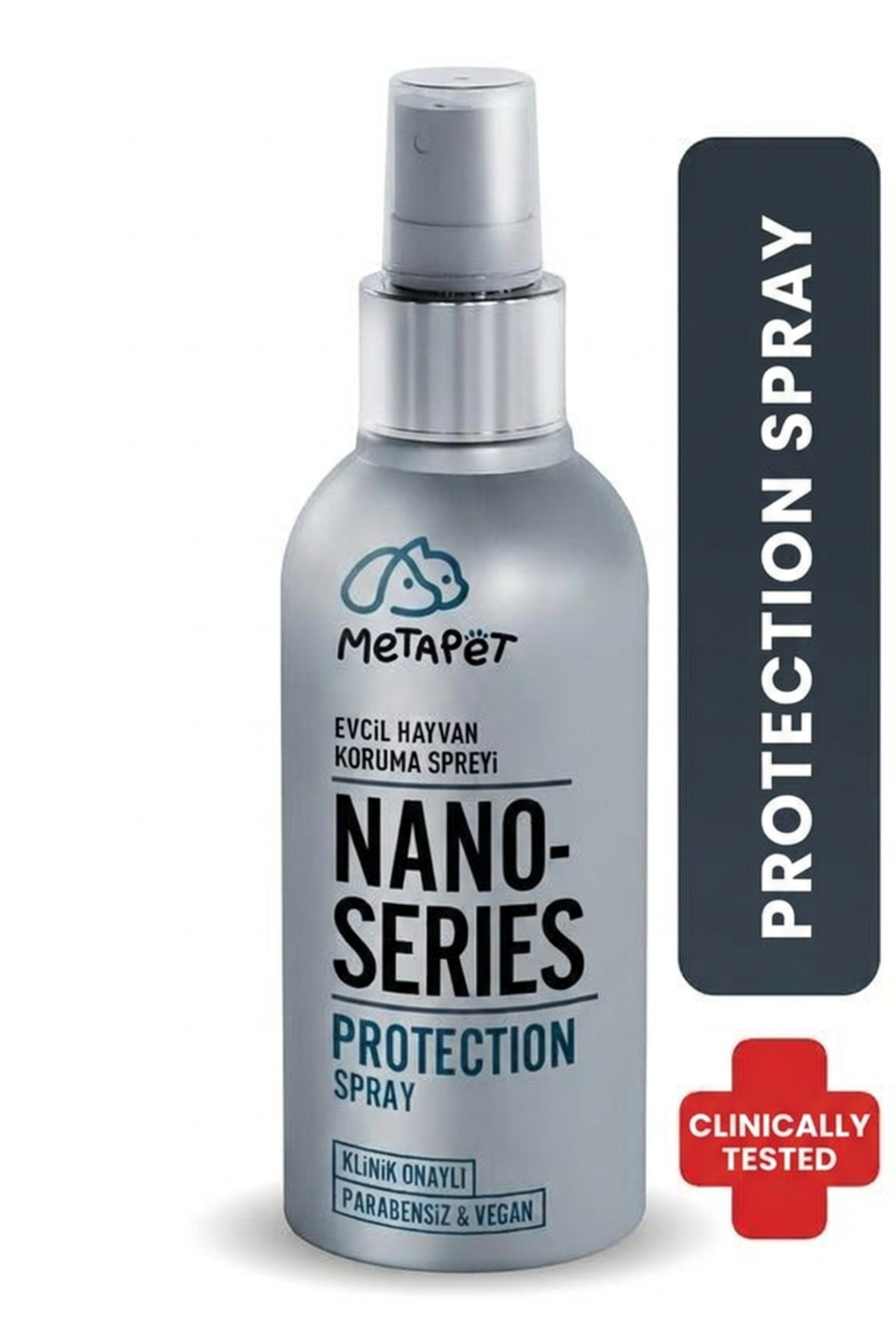 MetaPet Nano Silver protection hygiene spray for cats and dogs, 150 ml bottle
