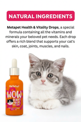 MetaPet Multivitamin Drops with D3 for Cats (1.7 fl oz / 50 ml)
