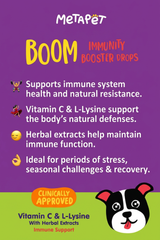 MetaPet Boom Immunity Booster — Immune Support Drops for Dogs (1.7 fl oz / 50 ml)