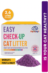 MetaPet Easy Check-Up color-changing smart cat litter for at-home health monitoring, 2.6 L