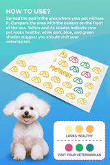 MetaPet Smart Easy Check-Up Pee Pad — Color-Changing Wellness Indicator (2 Pieces, 24×35 in / 60×90 cm)