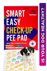 MetaPet Easy Check-Up color-changing smart pee pads for pet health monitoring, 60x90 cm, 2-pack