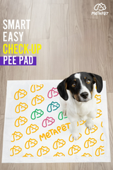 MetaPet Smart Easy Check-Up Pee Pad — Color-Changing Wellness Indicator (2 Pieces, 24×35 in / 60×90 cm)