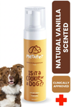 MetaPet vanilla-scented dry foam shampoo for dogs, waterless no-rinse bottle